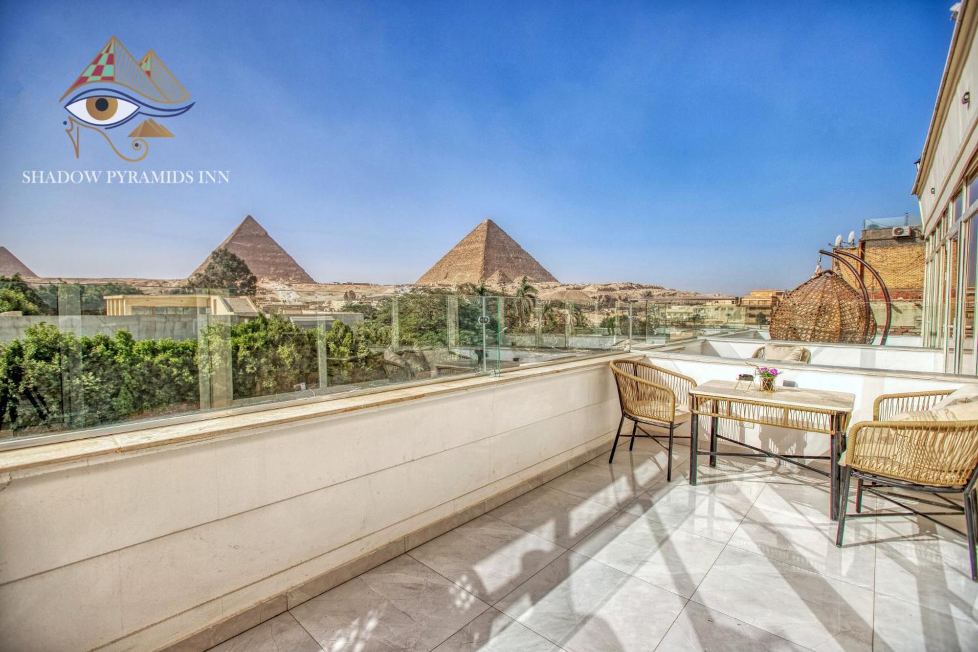Shadow Pyramids Suites And Jacuzzi Kafret el-Gabal Eksteriør billede
