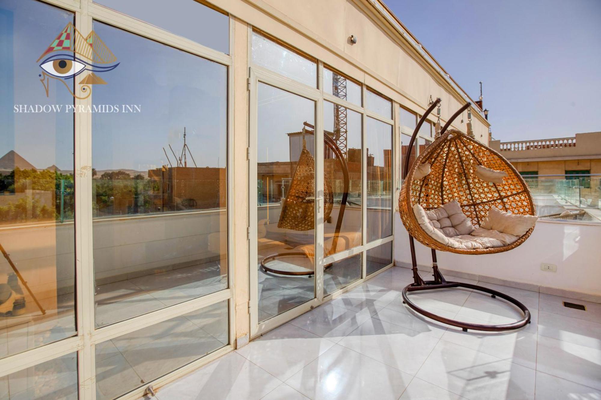 Shadow Pyramids Suites And Jacuzzi Kafret el-Gabal Eksteriør billede